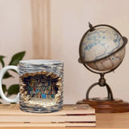 3D Bibliotheks Becher Geschenk