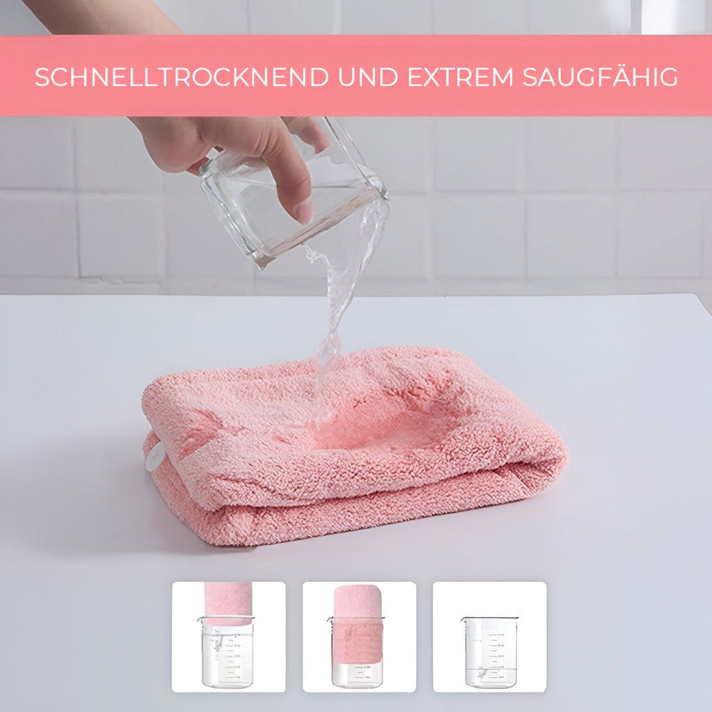 Mikrofaser Haarturban 2er Set