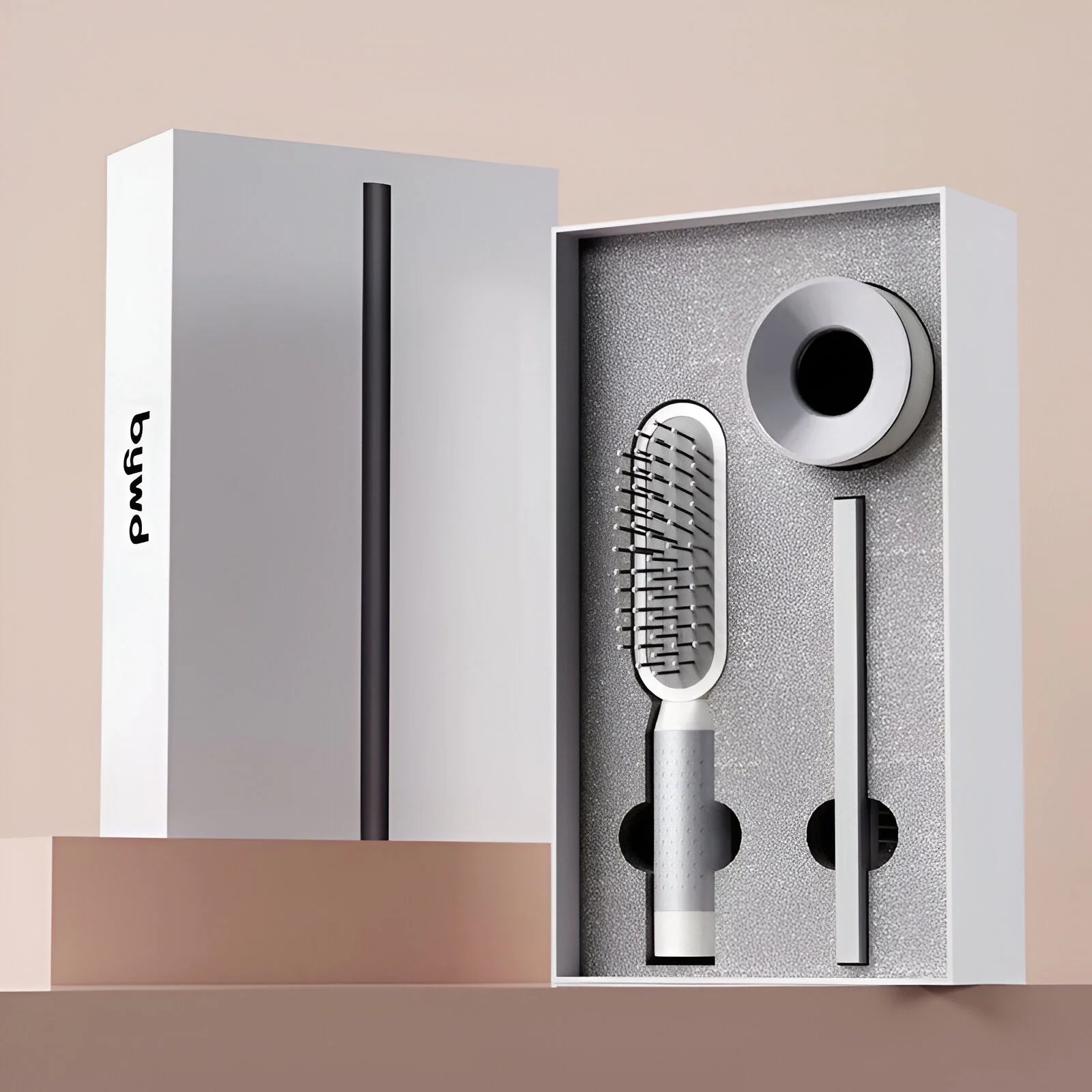 Haarbürsten Set mit Wandhalterung
