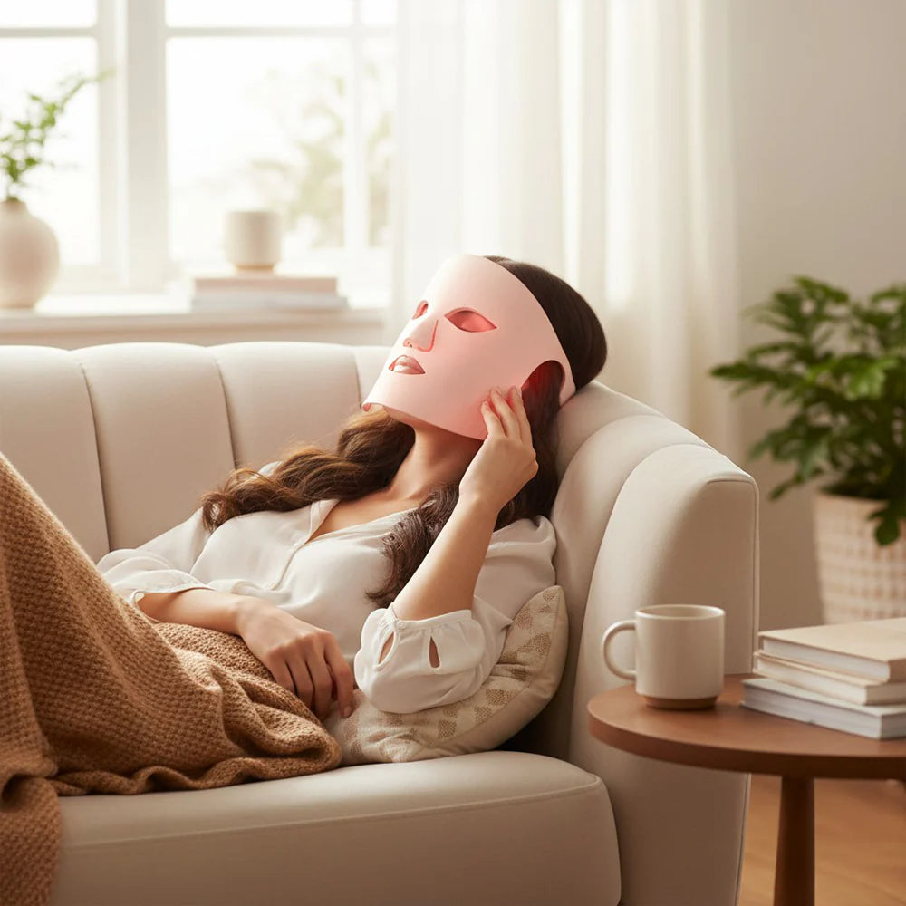 LED Gesichtsmaske – 8 Farben Lichttherapie