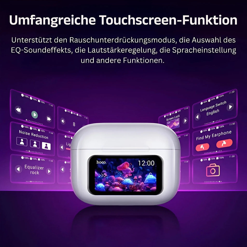 TouchPods Pro In-Ear mit Touchscreen Case