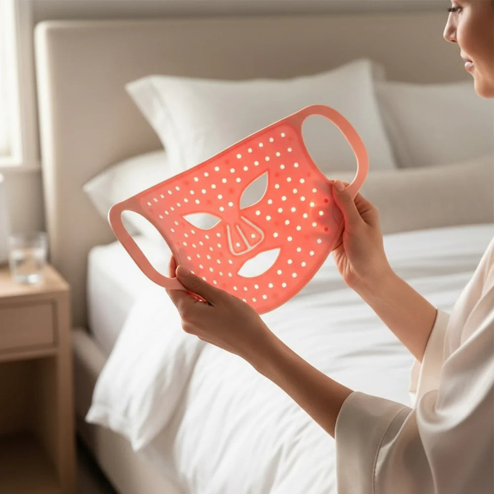 LED Gesichtsmaske – 8 Farben Lichttherapie
