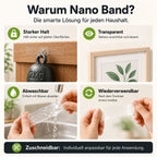 Nano Band Klebeband – Wiederverwendbar & Rückstandsfrei