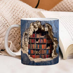3D Bibliotheks Becher Geschenk
