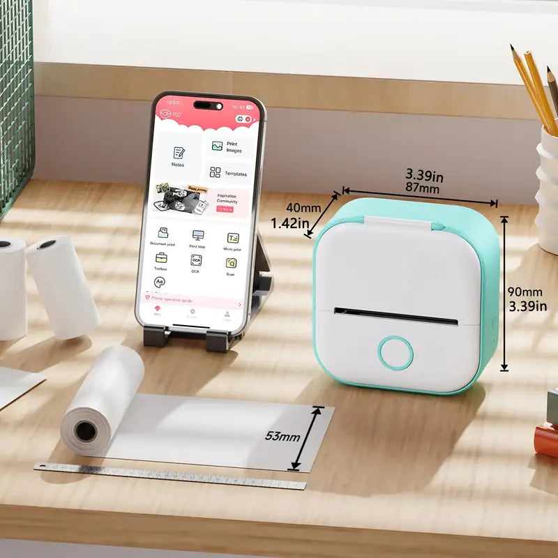 Mini Drucker Tragbar – Bluetooth Sofortdruck