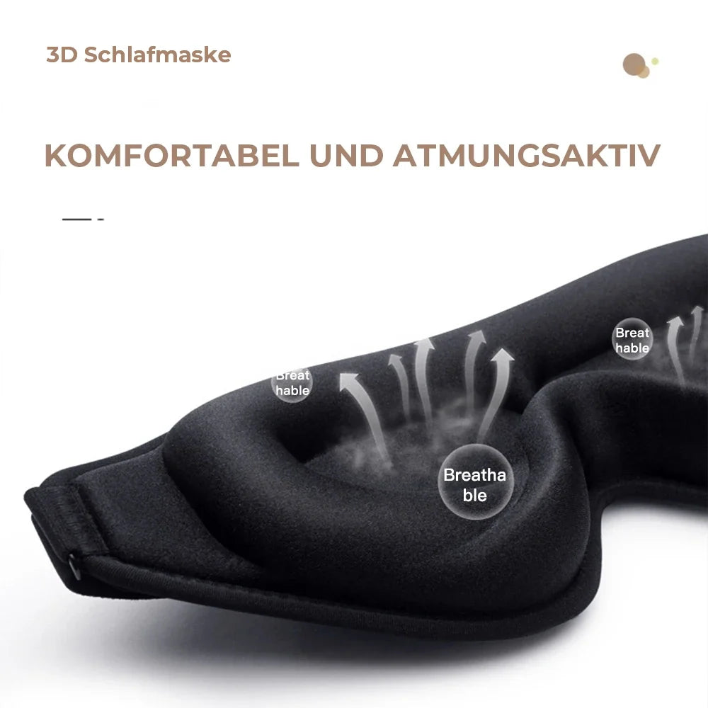 3D Schlafmaske – Lichtblockierend & Komfortabel