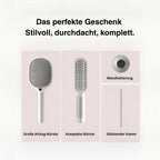 Haarbürsten Set mit Wandhalterung