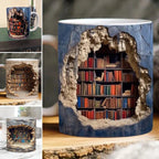 3D Bibliotheks Becher Geschenk