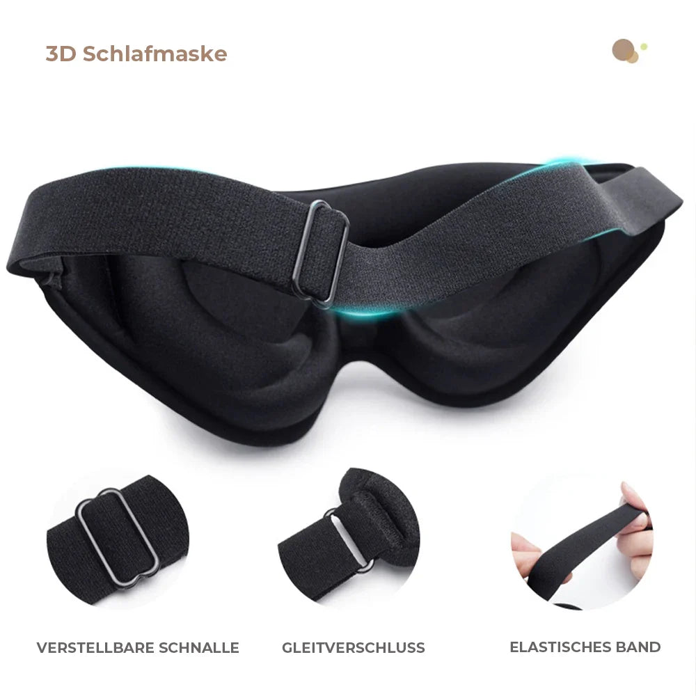 3D Schlafmaske – Lichtblockierend & Komfortabel