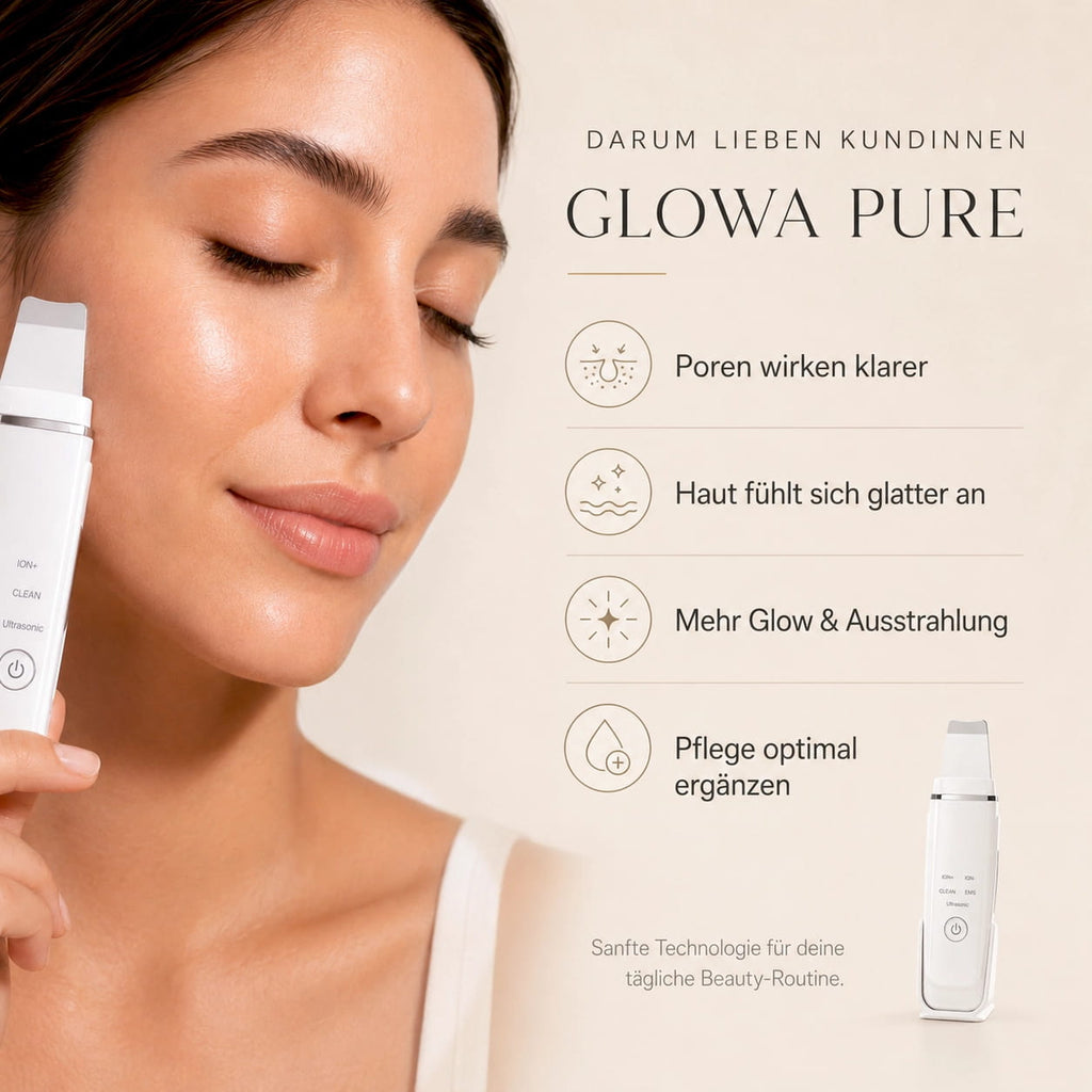 GLOWA Pure – 4-in-1 Ultraschall Gesichtsreiniger