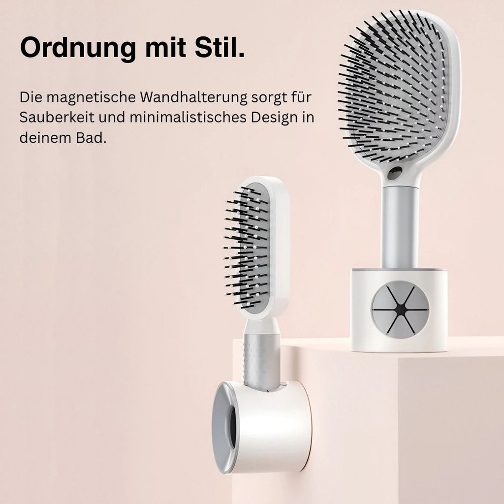 Haarbürsten Set mit Wandhalterung