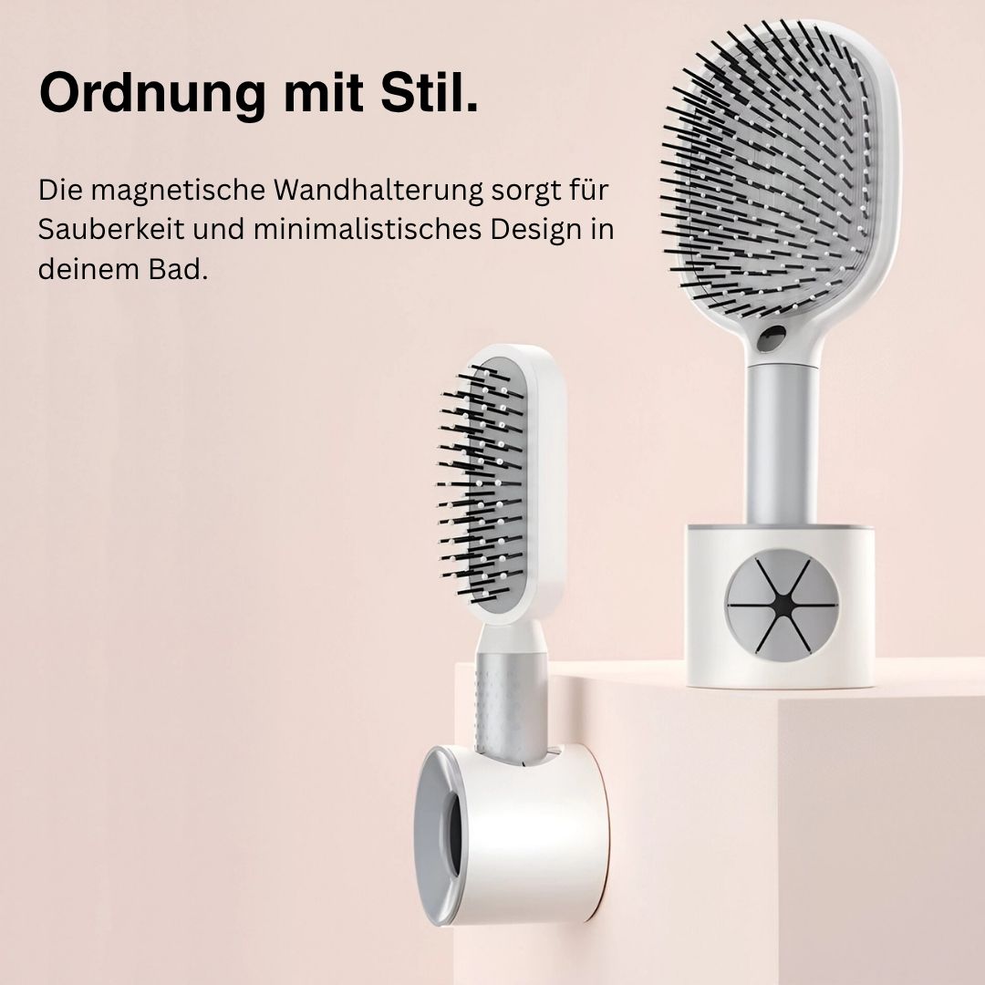 Haarbürsten Set mit Wandhalterung