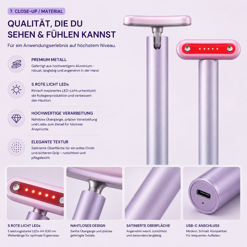 AgeDefy EMS Massagerät – Anti-Aging LED