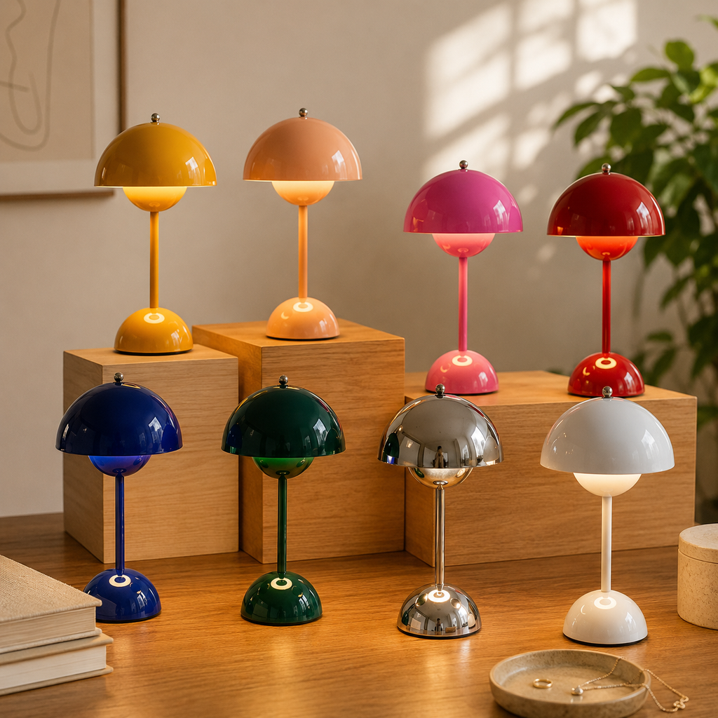 LED Pilzlampe Kabellos – Dimmbar & Aufladbar