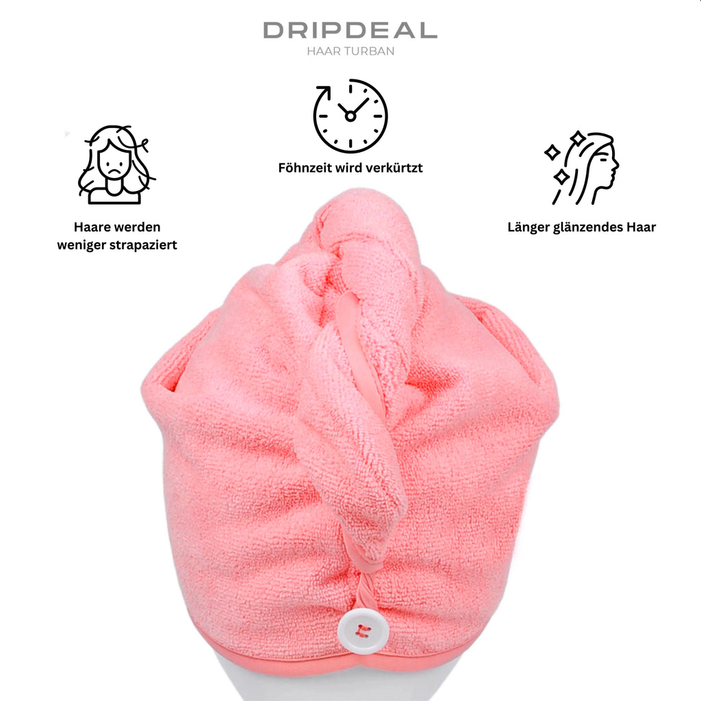Mikrofaser Haarturban 2er Set