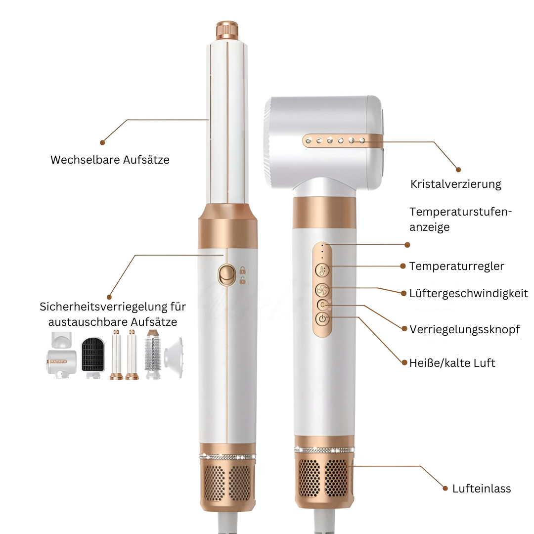 7-in-1 Hairstyler – Locken, Glätten & Volumen