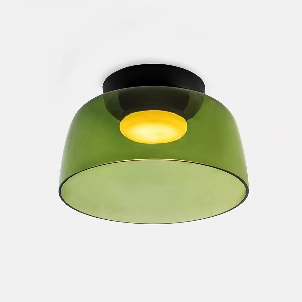 Deckenleuchte aus Rauchglas mit integriertem LED, dimmbar, im minimalistischen Stil
