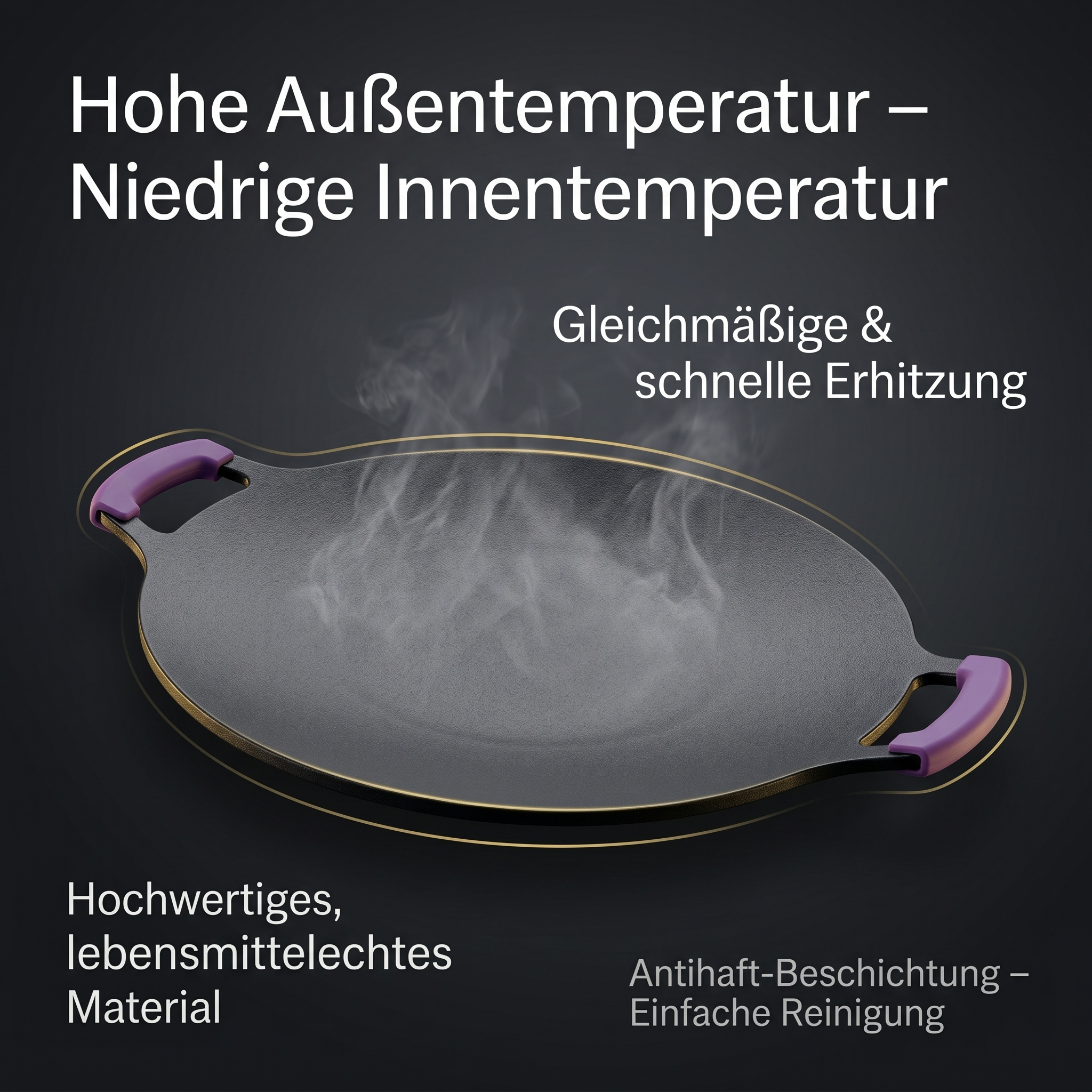 Antihaft Grillpfanne Induktion BBQ