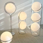 Italienische Design-Stehlampe aus Chrom-Metall