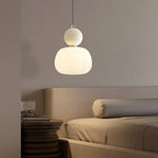 Nordische Kürbis-Hängeleuchte – Moderne LED-Pendelleuchte aus Glas mit 1 oder 3 Köpfen für Schlafzimmer, Esszimmer & Wohnzimmer, höhenverstellbar