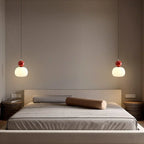 Nordische Kürbis-Hängeleuchte – Moderne LED-Pendelleuchte aus Glas mit 1 oder 3 Köpfen für Schlafzimmer, Esszimmer & Wohnzimmer, höhenverstellbar