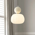 Nordische Kürbis-Hängeleuchte – Moderne LED-Pendelleuchte aus Glas mit 1 oder 3 Köpfen für Schlafzimmer, Esszimmer & Wohnzimmer, höhenverstellbar