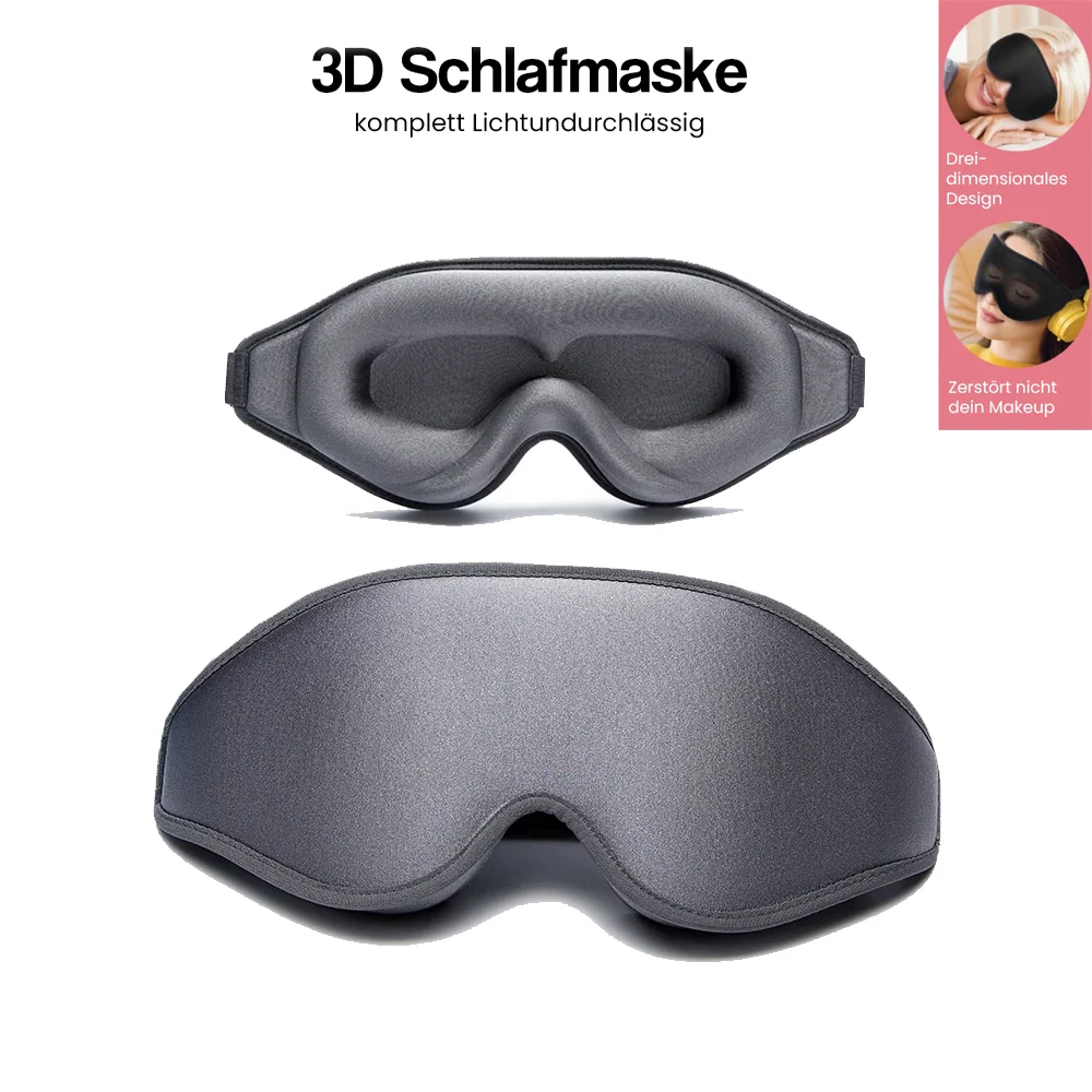 3D Schlafmaske – Lichtblockierend & Komfortabel