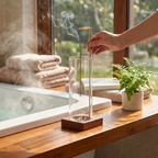 Glass Incense Holder with Removable Ash Catcher