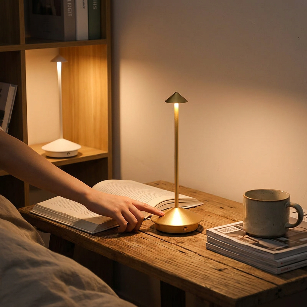 Wireless LED table lamp in an elegant design