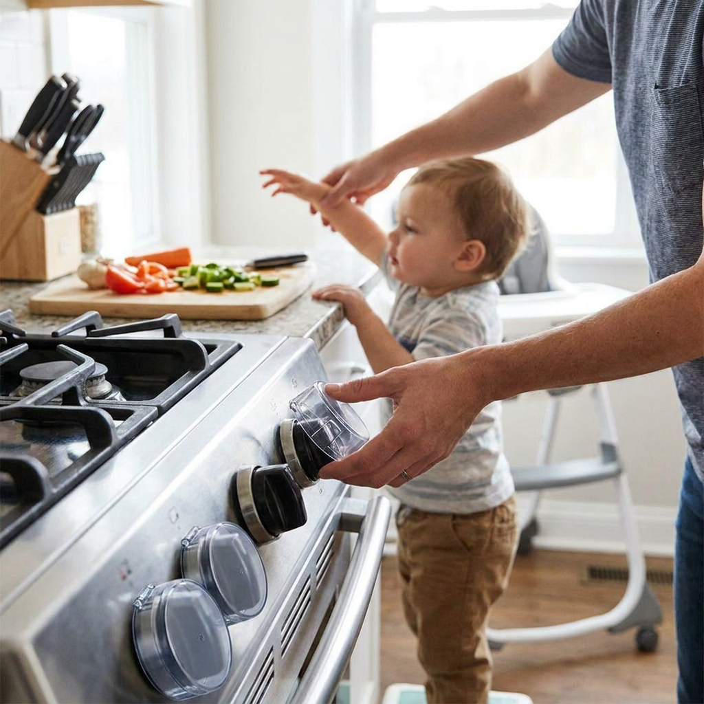 Gas Stove Knob Protector Set