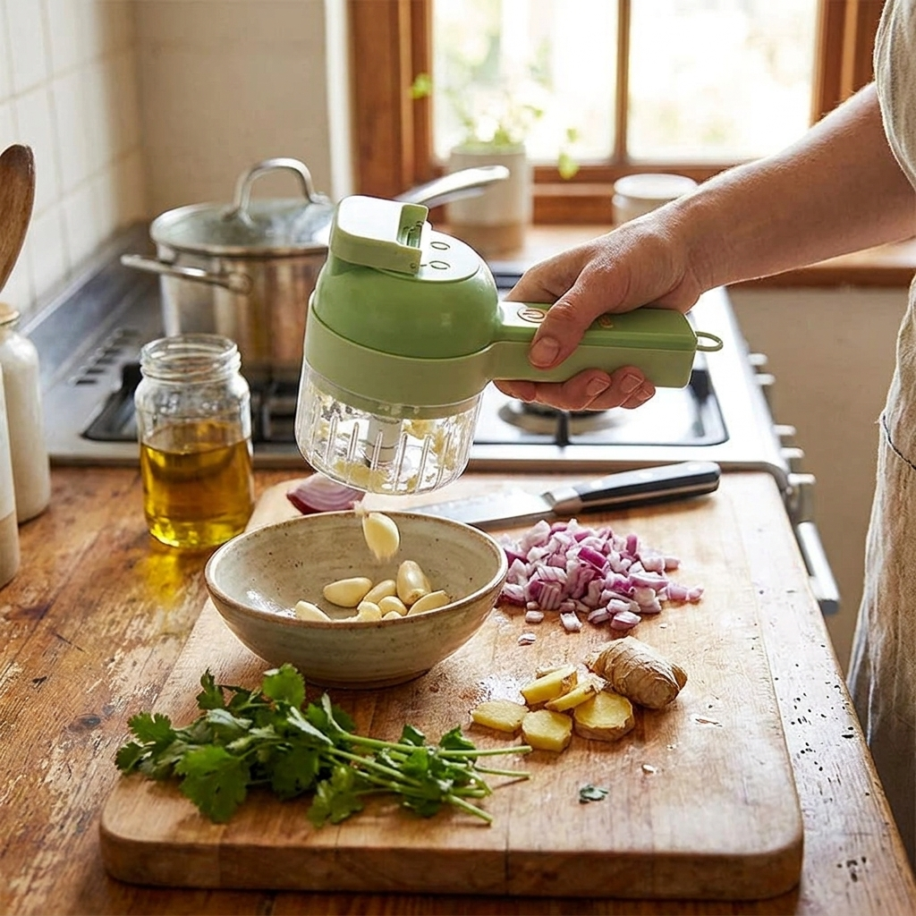 4 In 1 Electric Food Cutter