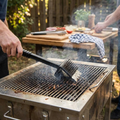3 in 1 Barbecue Grill Brush with Scraper and Sponge