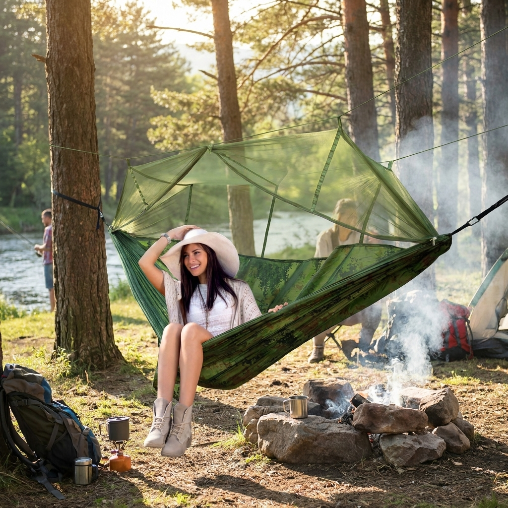 Camping Hammock Tent lifestyle