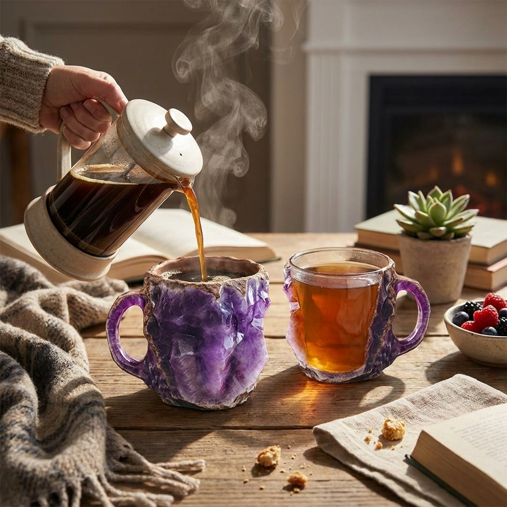 Mineral Crystal Coffee Mugs lifestyle