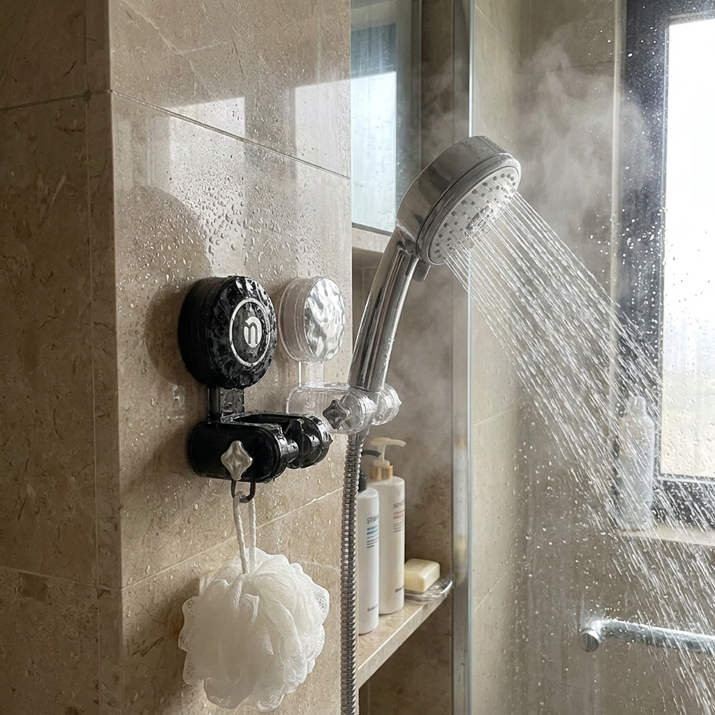 Adjustable Shower Head Holder lifestyle