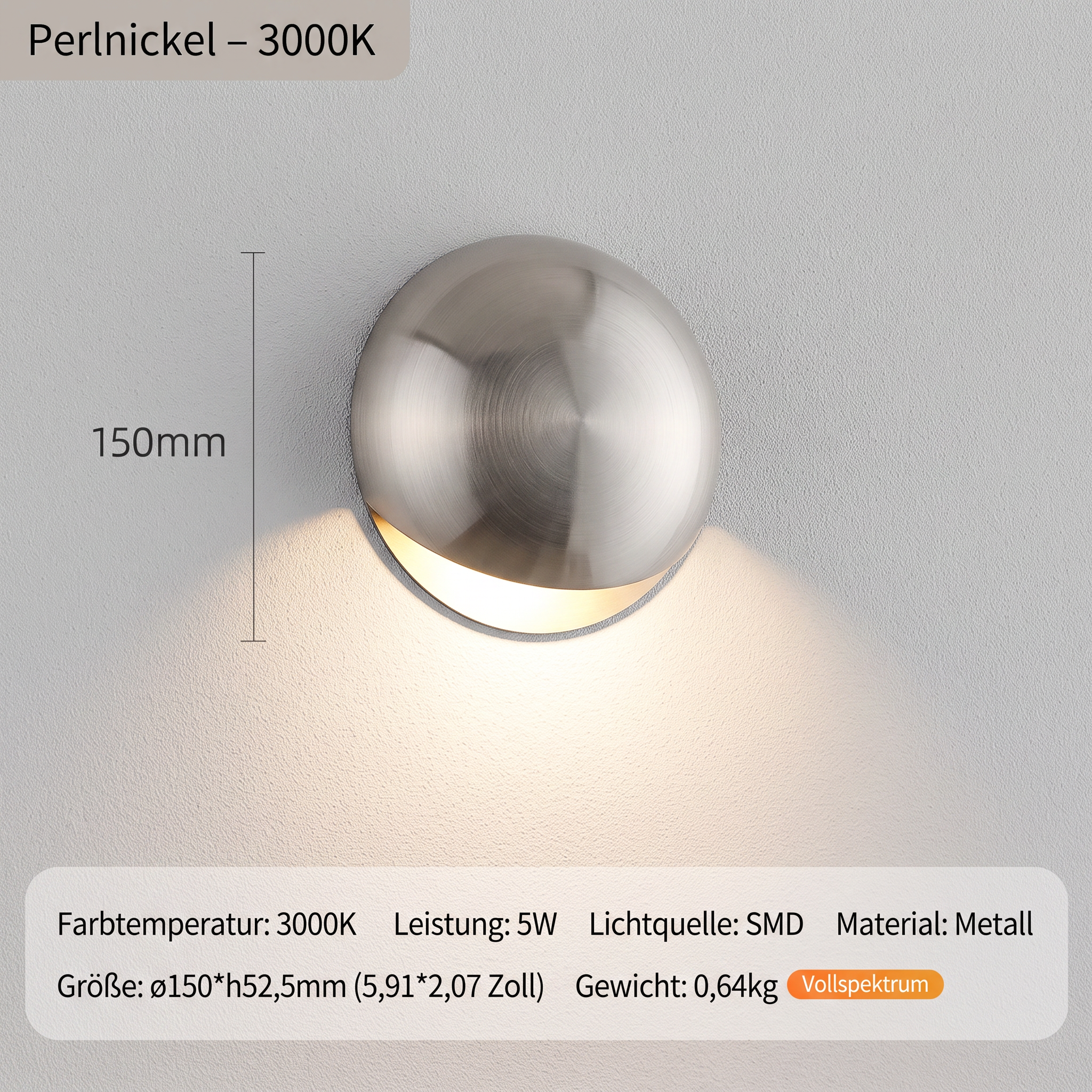 Perlnickel 3000K
