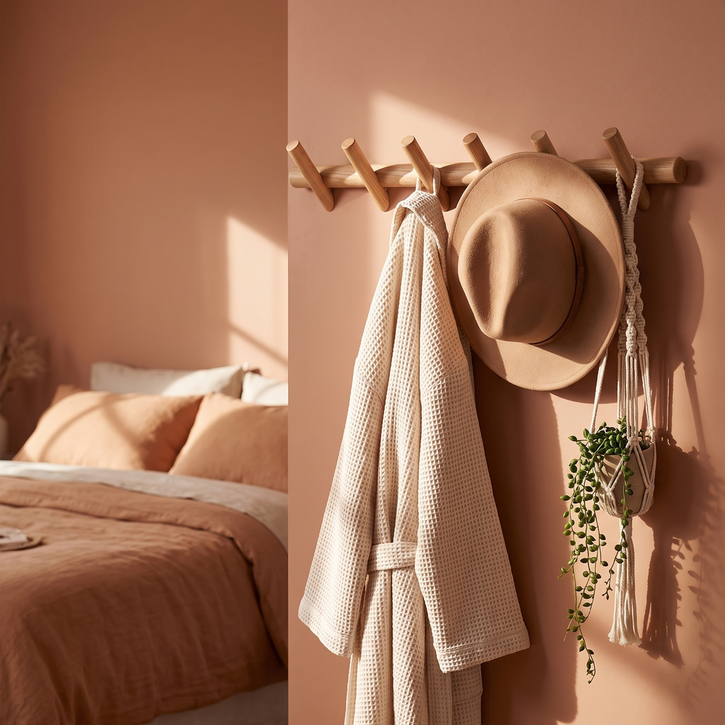 Maeve Wandhalterung Eiche im Schlafzimmer