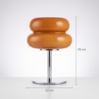 Italienische Designer-Glastischlampe – Maße 22 cm x 29 cm