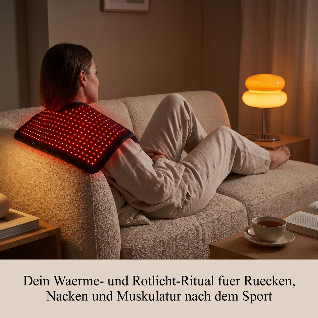 Nuvelo Rotlicht-Waermematte Waerme-Ritual fuer Ruecken Nacken und Muskulatur