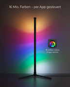 16 Millionen Farben App-Steuerung RGB Eck-Stehleuchte
