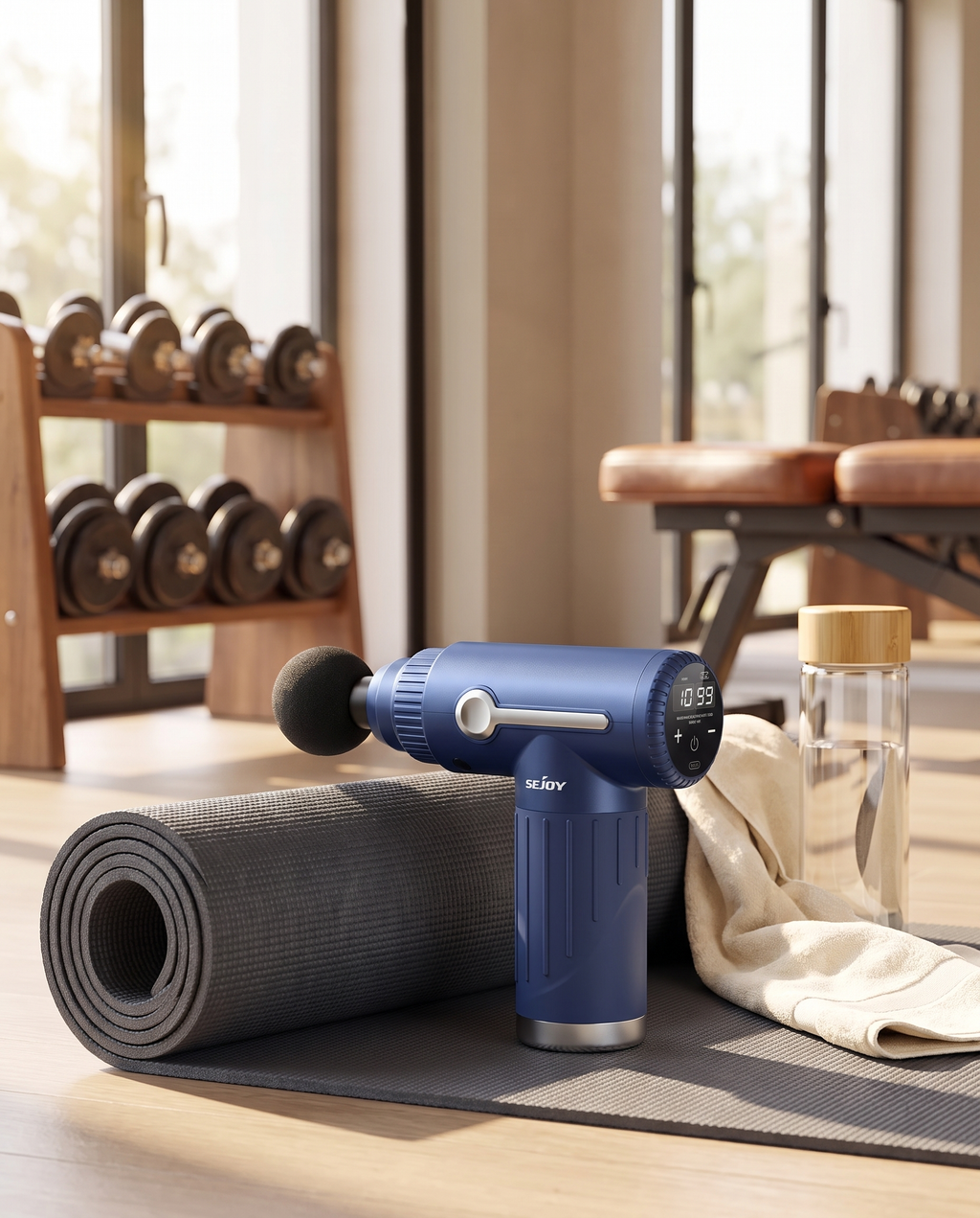 Sejoy Faszienpistole im Home Gym