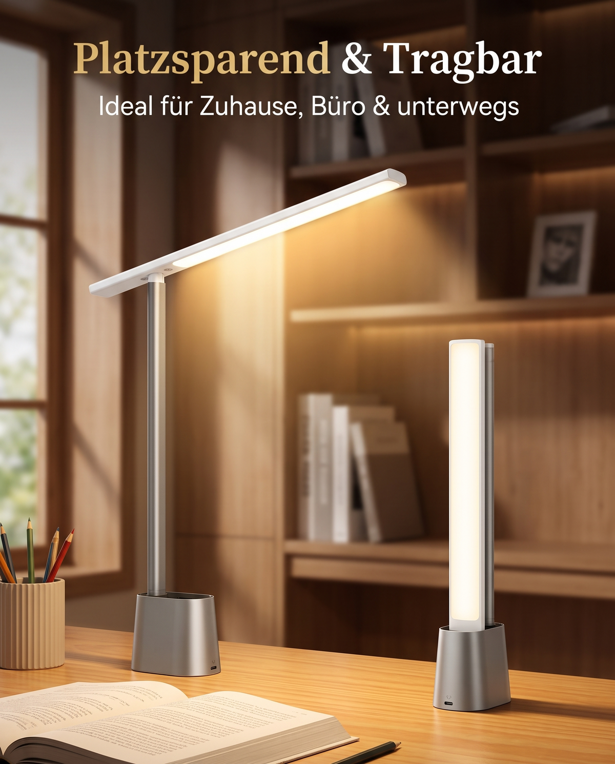 Platzsparend und tragbar Baseus LED-Schreibtischlampe