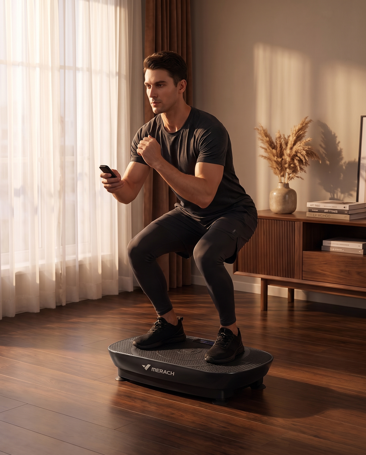 MERACH Vibrationsplatte Squat Training