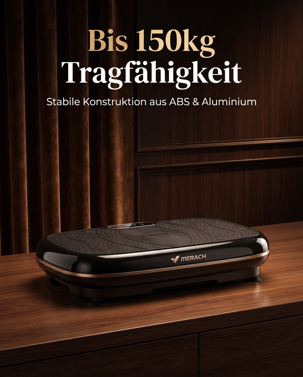 Bis 150kg Tragfähigkeit MERACH Vibrationsplatte