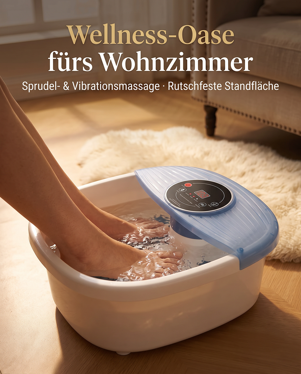 Fußsprudelbad - Wellness-Oase fürs Wohnzimmer