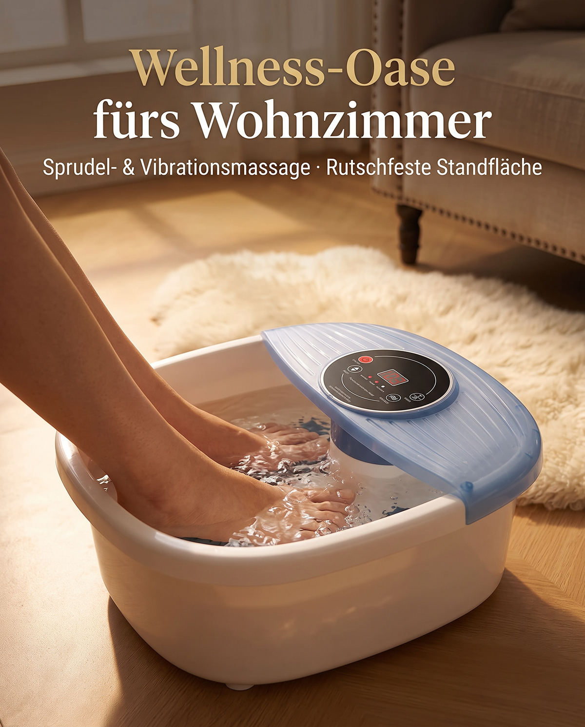 Fußsprudelbad - Wellness-Oase fürs Wohnzimmer