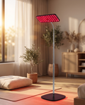 Rotlichttherapie Standleuchte Profi – 660nm & 850nm LED Panel mit 126 LEDs, Rotlicht & Nahinfrarot Therapielampe, 5 Stufen, Fernbedienung