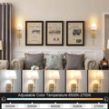 Rechargeable Wireless Wall Light Set (2 Pack) - Battery-Powered Indoor & Outdoor Lighting for Home, Patio, and Garden