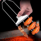 Dreizack Grillspieß Set Edelstahl