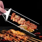 Dreizack Grillspieß Set Edelstahl